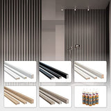 HEXIM Lot de 16 panneaux à lamelles en bois MDF - 2 m - Design haut de gamme - Revêtement mural - Chêne Sanremo - Isolation phonique - Pour aménagement intérieur