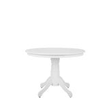 Beliani Table Ronde 100 cm Blanche Akron