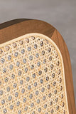 SKLUM Chaise de Salle à Manger avec Accoudoirs Tento Marron Bois Marron Gris Chromé