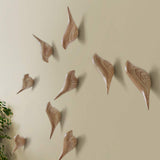 Baffect Patère mural multifonctions en résine motif oiseaux pour suspendre manteaux, serviettes, chapeaux, sacs (lot de 3), Résine, bois, 10*4.5*7