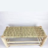 Artigianato vulcano Banc en bois de peuplier marocain
