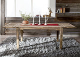 Table à Manger Extensible 160-240x90cm - Bois Massif de Palissandre huilé - Style Colonial/Ethnique - Leeds #53