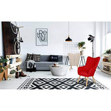 Paris Prix - Fauteuil Scandinave Aimee 67cm Rouge