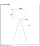 Lucide GOOSY SOFT - Lampadaire - Ø 50 cm - Blanc