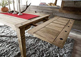 Table à Manger Extensible 160-240x90cm - Bois Massif de Palissandre huilé - Style Colonial/Ethnique - Leeds #53