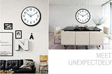Horloge Murale Moderne FunRun Silencieuse circulaire de Salon 25cm/10"