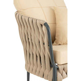 Paris Prix - Fauteuil Lounge Design pipano 78cm Beige