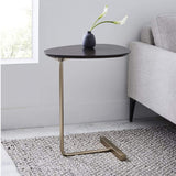 Tables Basses Table D'appoint Table d'angle en Fer Forgé Canapé Table D'appoint Table D'étude Simple Salon Petite Table Basse (Color : Black, Size : 40 * 30 * 60cm)