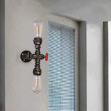 Applique Industrielle Applique Murale Vintage Lampe Industrielle Applique Retro pour Maison de Champagne Café Loft Cuisine Salon et chambre d'hôtel (Métal, bronze, ampoules non comprises)