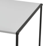 [en.casa] Set de 4 Tables Basses de Salon en Métal Style Industriel avec Étagère de Rangement 4 x 45 x 45 x 45 cm Noir et Gris