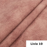 Robin Camel Canapé d'angle avec fonction de couchage, canapé avec tiroir pour literie, coussins dossier, canapé d'angle autoportant en L, coussins de dossier amovibles, canapé rembourré (rose sale)