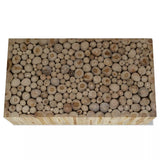 Luckyfu ce Table caffsono en véritable Bois de Teck 90 x 50 x 35 cm.Design Unique et moderno. Table de café Table Basse