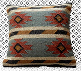 iinfinize Lot de 2 housses de coussin en laine de jute rustique Kilim décoratif pour canapé ou chaise avec fermeture éclair