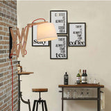 Amkoc Applique Murale En Bois De Chêne De Ciseaux Extensible Télescopique Applique Murale Lampe de Lecture De Chevet, Pour Le Salon Chambre Lampe Éclairage Éclairage Intérieur E27 Socket