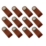 Homyl Poignée De Valise Durable Tire En Cuir Fait Main Remplacement - 12 Pcs