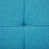 Beliani Canapé Clic-Clac en Tissu Bleu Convertible en Lit Confortable pour Salon Scandinave Moderne