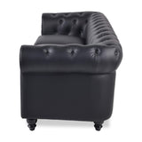 Canapé Chesterfield Noir 3 places