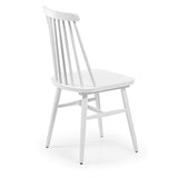Kave Home - Chaise Tressia en Bois Massif de Caoutchouc