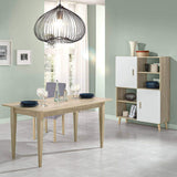 Aneby - Table Repas avec Allonge Effet Bois