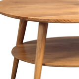 HomeTrends4You Stella Table Basse, Chêne, wildeiche massiv geölt, 80 x 80 x 45 cm
