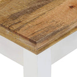 Tidyard Table Basse avec 1 Tiroir | Table Basse Rétro en Bois de Manguier Massif 110x50x40 cm