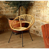 PACIFIC linea Fauteuil Angel - Rotin/Métal