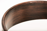 CLP Chaise de Bar Design Industriel Belvedere I Tabouret de Bar Style Industriel Assise Rembourrée Accoudoirs et Dossier I Chaise de Bistro Pieds en Bois I Couleur: Bronze