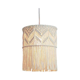 LOVIVER Abat-Jour en Macramé Naturel Suspendu Couvercle de Lumière Plafonniers Lustre MontageTtissé Boho pour Restaurant Salon Maison Café