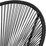 TecTake 2 chaises de Jardin Lot de 2 fauteuils de Jardin extérieur chaises d’extérieur bancs de Jardin – diverses Couleurs (Noir)