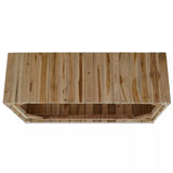 Luckyfu ce Table caffsono en véritable Bois de Teck 90 x 50 x 35 cm.Design Unique et moderno. Table de café Table Basse