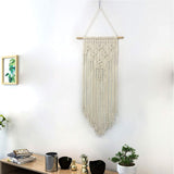 SADA72 Décoration Murale en macramé Faite à la Main pour Chambre à Coucher ou Salon, Noir, Taille Unique