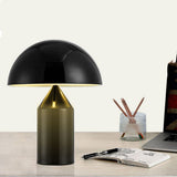 GENGJ Moderne Créatif en Forme De Champignon en Fer Forgé Table Lampe Salon Étude Hôtel 30 * 40 Cm Noir Or Lampe De Chevet,Black