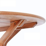 Table D'appoint En Bois Massif, Bloc De Construction Tribal En Bois Massif, Table À Manger Ronde, Petit Appartement Simple, Table Ronde Moderne, Table De Négociation Pour Les Loisirs (taille: 75 * 90c