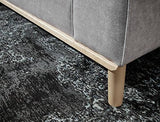 MASSIVMOEBEL24.DE Canapé d'angle (Gris Clair) - Inspiration scandinave - BJÖRN