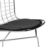 Chaise De Salle à Manger En Fer Moderne, Chaise Creuse, Fauteuil Décoration De Maison Moderne Avec Chaise En Café, (ensemble De 2),Noir
