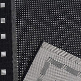 VIMODA Robuste Tisséà Plat Tapis in et Extérieur Approprié 100% Polypropylène - Gris, 140x200 cm