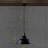 BAYCHEER Suspensions Abat-jour en Métal Style Rétro Industriel Lustre Luminaires Eclairage Decoratif (A)