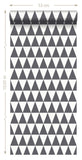 papier peint triangles géométriques graphiques noir et blanc mat - 148672 - d'ESTAhome.nl
