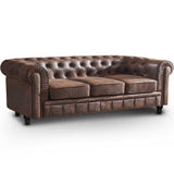 INTENSEDECO Canapé Chesterfield 3 Places Vintage