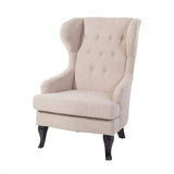 Fauteuil en Tissu - Fauteuil tapissé Beige - Alta