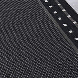 VIMODA Robuste Tisséà Plat Tapis in et Extérieur Approprié 100% Polypropylène - Gris, 140x200 cm