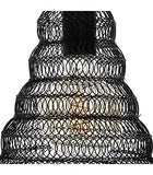 Atmosphera - Suspension Ali Maille en Fer Noir H 82 cm