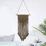 SADA72 Décoration Murale en macramé Faite à la Main pour Chambre à Coucher ou Salon, Noir, Taille Unique