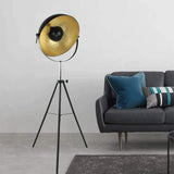 XUANLAN Lampadaire Créatif Métal Retro Studio de trépied Lampadaire-Noir Style Industriel Comtemporary Sérénade Modernes Chambres à Coucher Lumière Permanent Pas de Scintillement