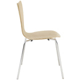 Lexington Moderne Arne Jacobsen Style Série 7 Côté Chaise, Bois Dense, Beige, 19.5" Lx17 Wx34 H