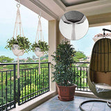 Hossom 4 Pcs Suspension Corde Plante Macramé, Suspension Plante Macramé Porte, Suspensions en macramé pour Pot de Fleurs en Intérieur et Extérieur (41 Pouces)