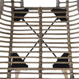 YiYueTrade 2 pcs Chaises de Salle à Manger Rotin Naturel Marron