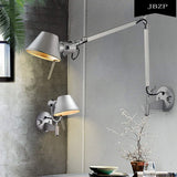 APPLIQUE MURALE INTERIEUR-JBZP ÉOlienne Industrielle Nordique Lampe De Salon Salon Chambre Chevet éTude Pivotante Pliante RéTro Lecture CréAtive Suspension Lampe Murale