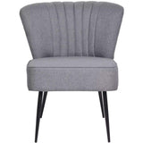 vidaXL Chaise de Cocktail Chaise pour Salon Séjour Bureau Fauteuil Gris Clair