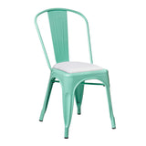 SKLUM Chaise LIX Vert Menthe Salle à Manger Cuisine Style Industriel Finition Gloss